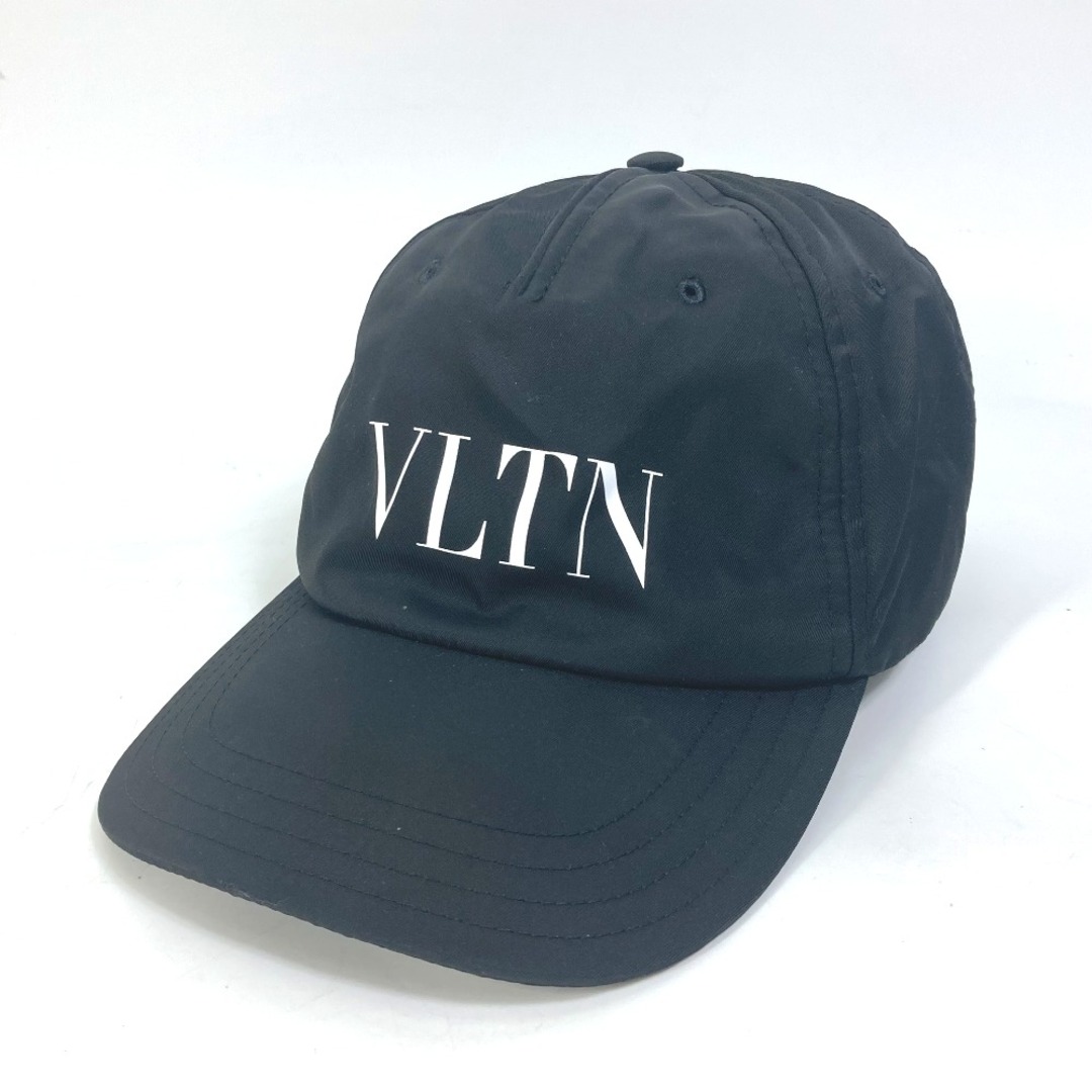 58頭回りヴァレンティノ VALENTINO VLTN ロゴ  帽子 キャップ帽 ベースボール キャップ ナイロン ブラック