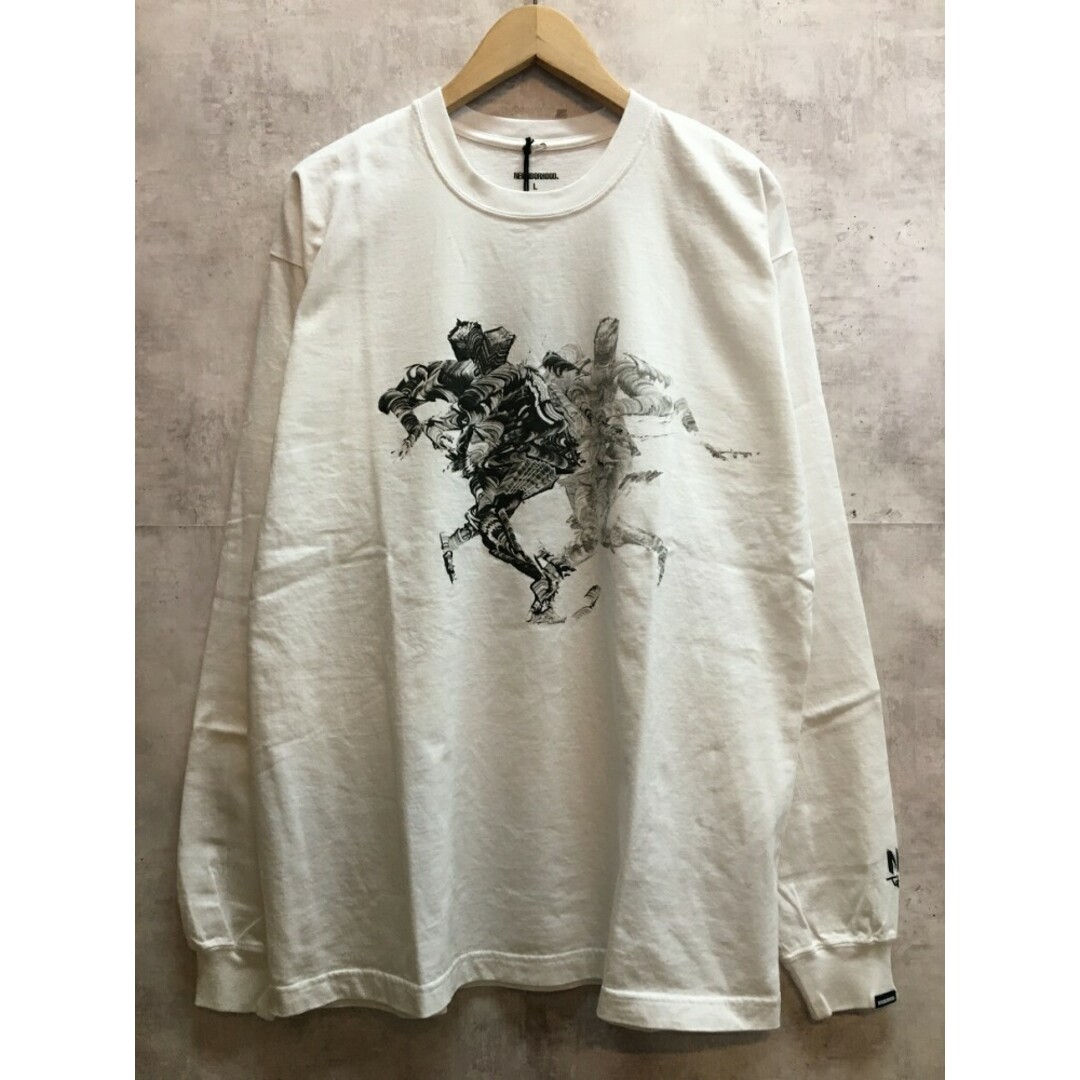 約51cm着丈NEIGHBORHOOD NH × TAKU OBATA.TEE LS-3 WHITE ネイバーフッド 長袖Tシャツ ロンT 23AW 232PC27N-LT03S【004】