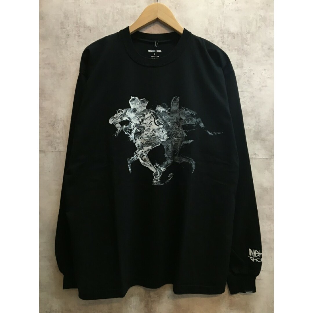 NEIGHBORHOOD(ネイバーフッド)のNEIGHBORHOOD NH × TAKU OBATA.TEE LS-3 ネイバーフッド 長袖Tシャツ ロンT 23AW BLACK 232PC27N-LT03S【中古】【004】 メンズのトップス(Tシャツ/カットソー(七分/長袖))の商品写真