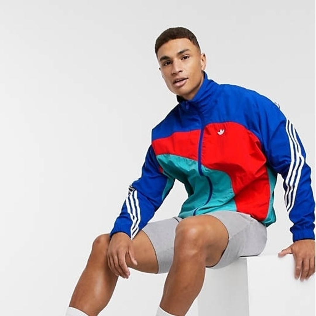 adidas(アディダス)の【大人気！配色切替】adidas★トラックジャケット★スポーツウェア★S メンズのジャケット/アウター(ナイロンジャケット)の商品写真