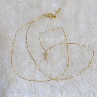 AHKAH K18 リュクス キーパヴェ ネックレス キーモチーフ アガット