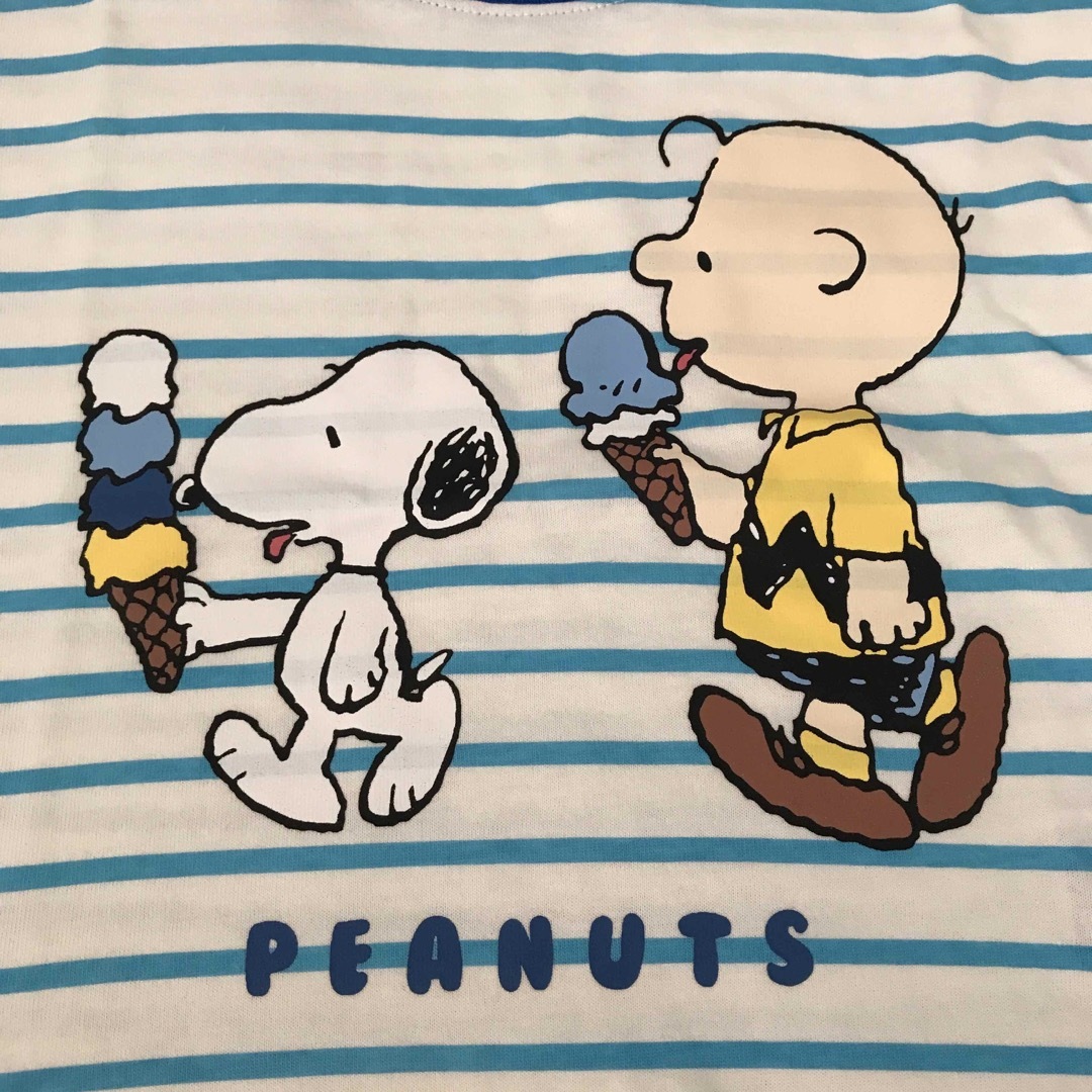 SNOOPY(スヌーピー)のTシャツ男の子90 女の子90 スヌーピー90 半袖90 Tシャツ90 綿100 キッズ/ベビー/マタニティのキッズ服男の子用(90cm~)(Tシャツ/カットソー)の商品写真