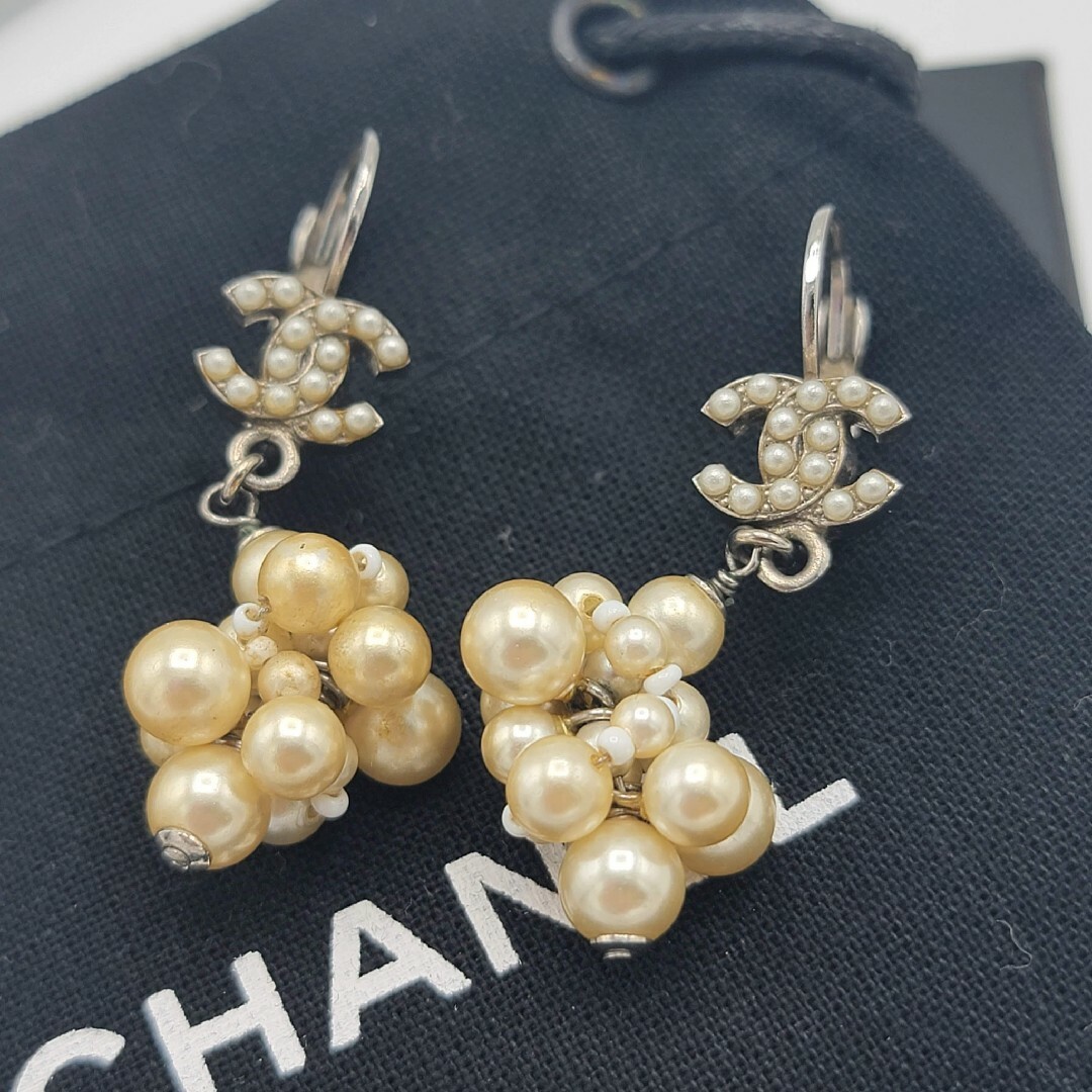 確実正規品　CHANEL　パール　ピアス　結婚式 | フリマアプリ ラクマ