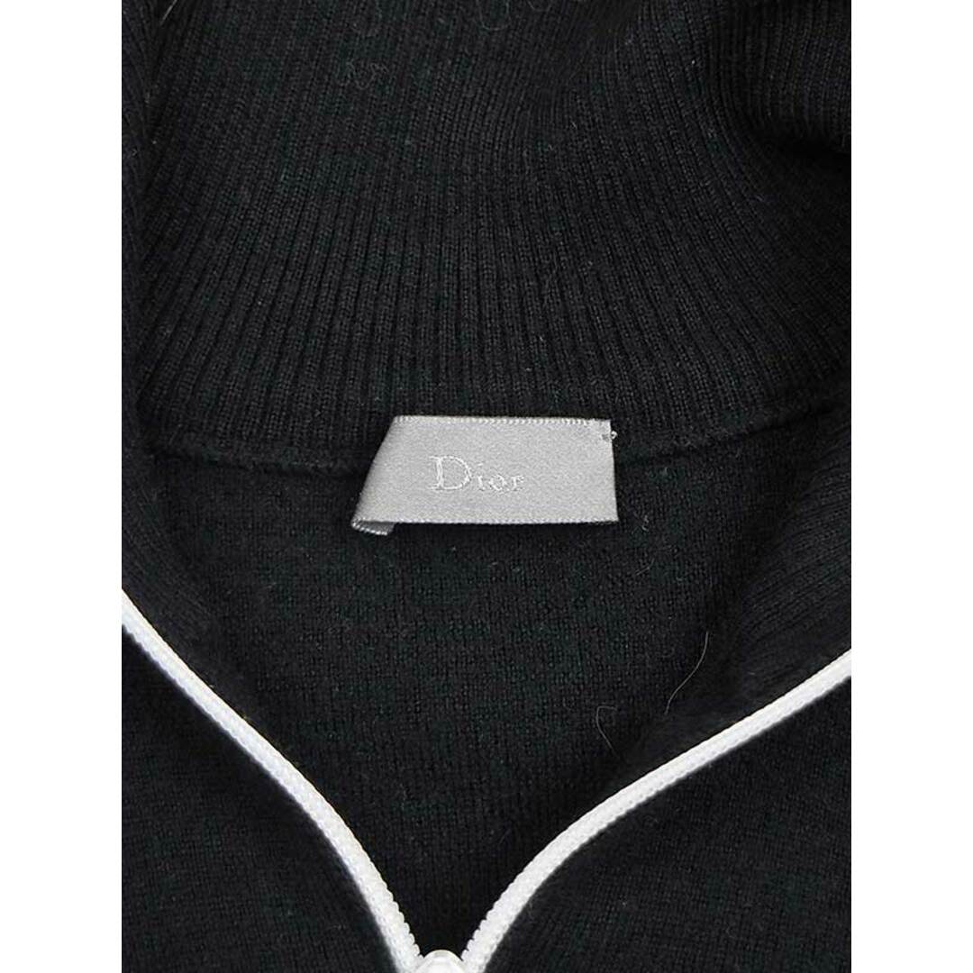 Dior HOMME ディオールオム 05AW ハーフジップ ウールラインニットセーター ブラック XS