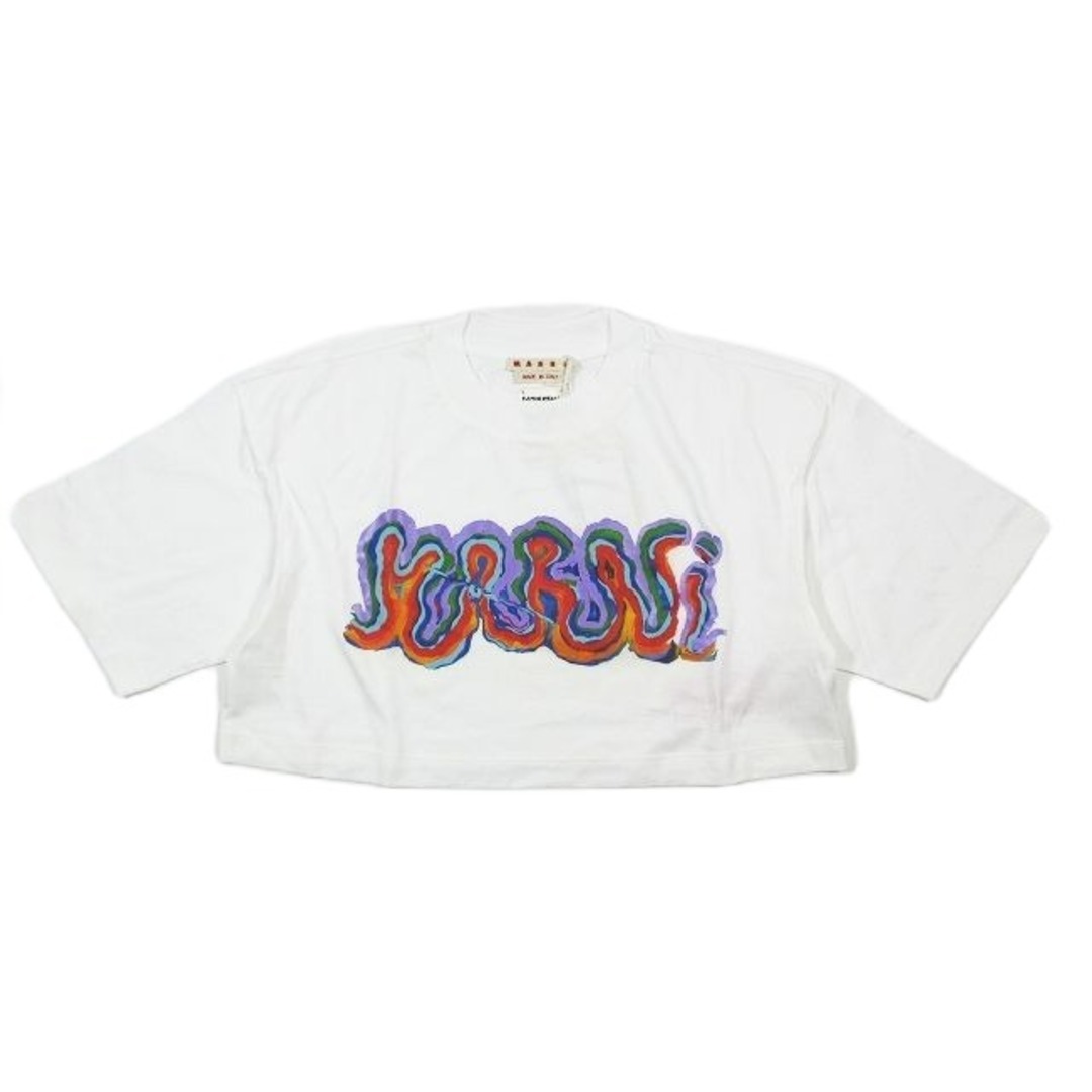 Marni(マルニ)の23SS マルニ MARNI クロップド Tシャツ カットソー ショート丈 半袖 レディースのトップス(Tシャツ(半袖/袖なし))の商品写真