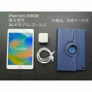 アイパッド(iPad)のApple iPad mini5 256GB Wi-Fiモデル　アクセサリー付き(タブレット)