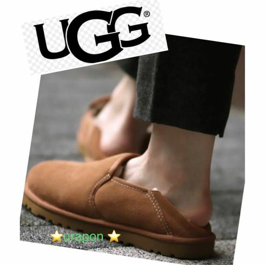 maimai様 入手困難✨①新品✨24素足履✨UGG✨KENTON✨ケントン✨茶-