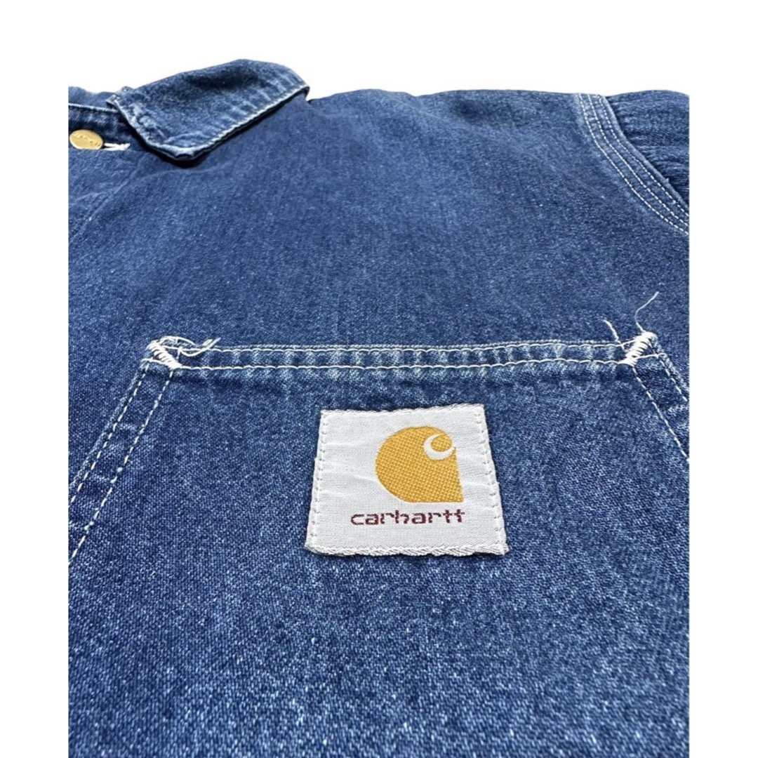 carhartt(カーハート)の90's カーハート 米国製　カバーオール　デニム　ジャケット　Carhartt メンズのジャケット/アウター(カバーオール)の商品写真