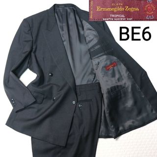 エルメネジルドゼニア(Ermenegildo Zegna)の美品【最高級ゼニア生地】大きいサイズ　ダブル　セットアップ　スーツ　XLサイズ(セットアップ)