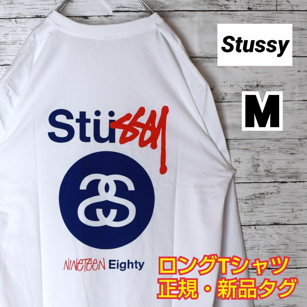 スチューシー(STUSSY) ビッグロゴ 長袖Tシャツ ワールドツアー L