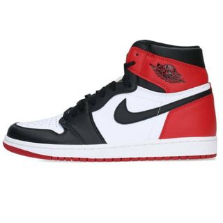 ナイキ(NIKE)のナイキ  AIR JORDAN 1 RETRO HIGH OG BLACK TOE 555088-125 エアジョーダン1レトロハイオージーつま黒スニーカー メンズ 28.5cm(スニーカー)