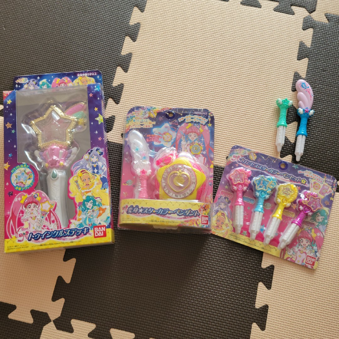 BANDAI(バンダイ)のスタートゥインクルプリキュア　３点セット エンタメ/ホビーのおもちゃ/ぬいぐるみ(キャラクターグッズ)の商品写真