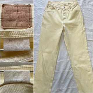 リーバイス(Levi's)の80's USA製 Levi's 501 イエローデニム ビンテージ アメリカ製(デニム/ジーンズ)