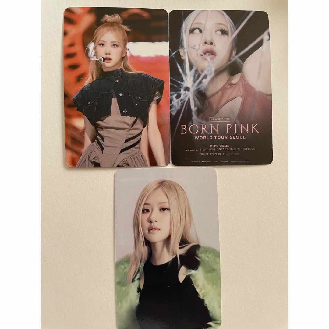 blackpink ロゼ rosé born pink トレカセットコンプ