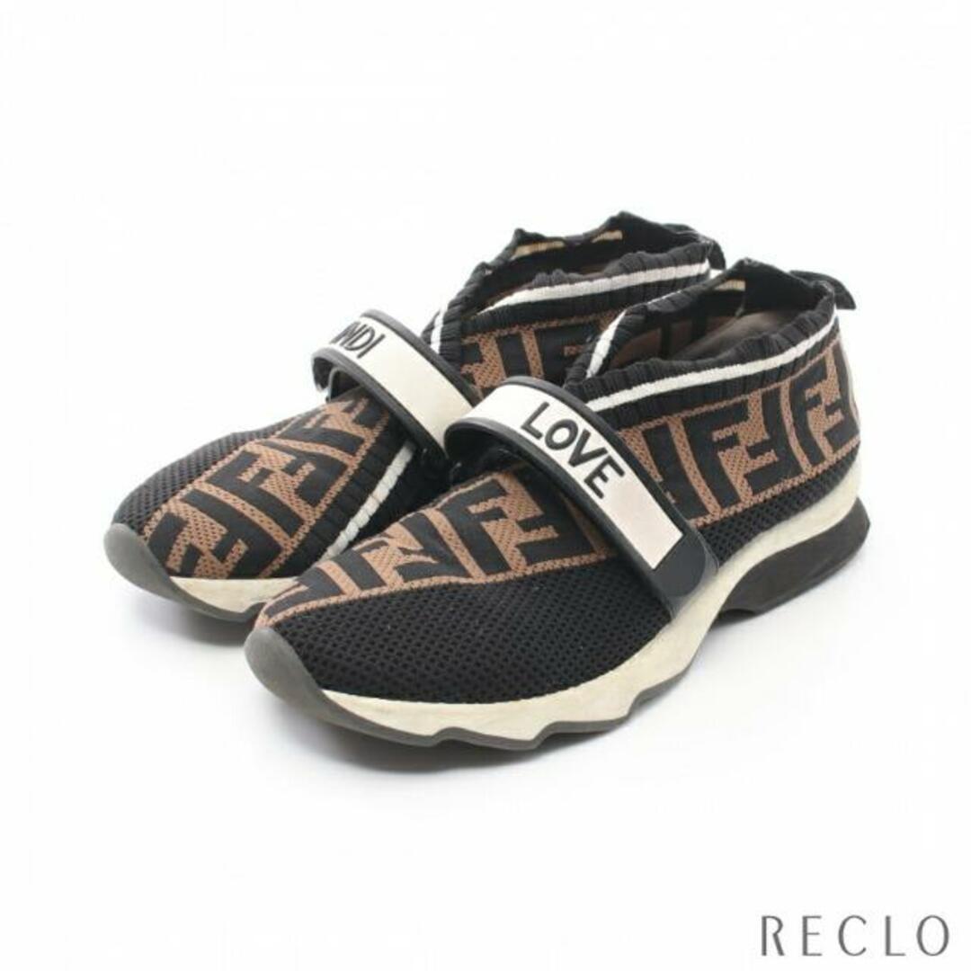 FENDI - ズッカ スリッポン スニーカー ベージュ ブラック ホワイト