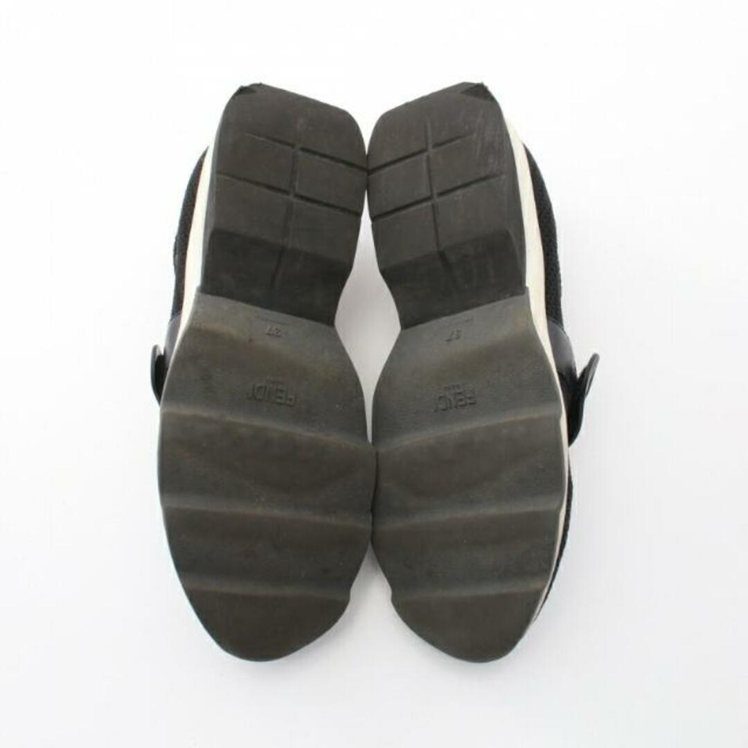 FENDI(フェンディ)のズッカ スリッポン スニーカー ベージュ ブラック ホワイト メッシュ レディースの靴/シューズ(スニーカー)の商品写真