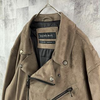 ZARA - 美品 ZARA ザラ フェイクスエードレザー ダブルライダース