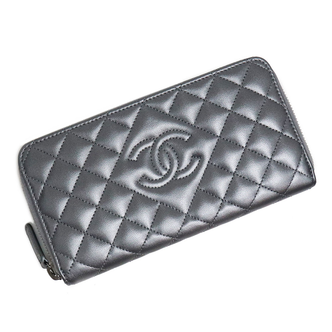 CHANEL　シャネル　マトラッセ　ココマーク　長財布　箱付き