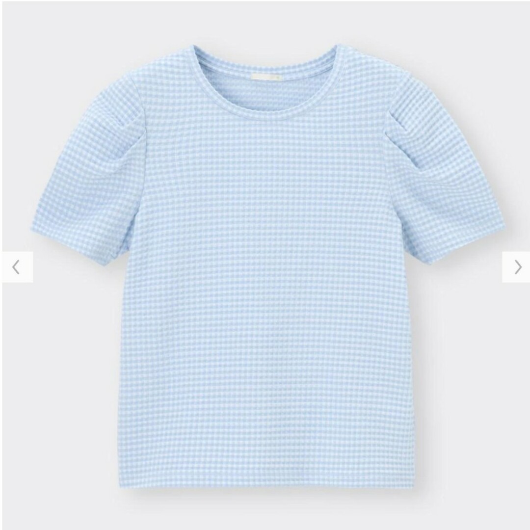 GU(ジーユー)のタックスリーブT レディースのトップス(Tシャツ(半袖/袖なし))の商品写真