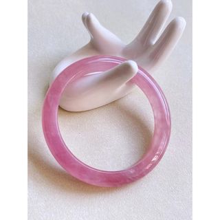 ⭐︎【天然】ローズクォーツ バングル 57mmの通販 by Rui|ラクマ