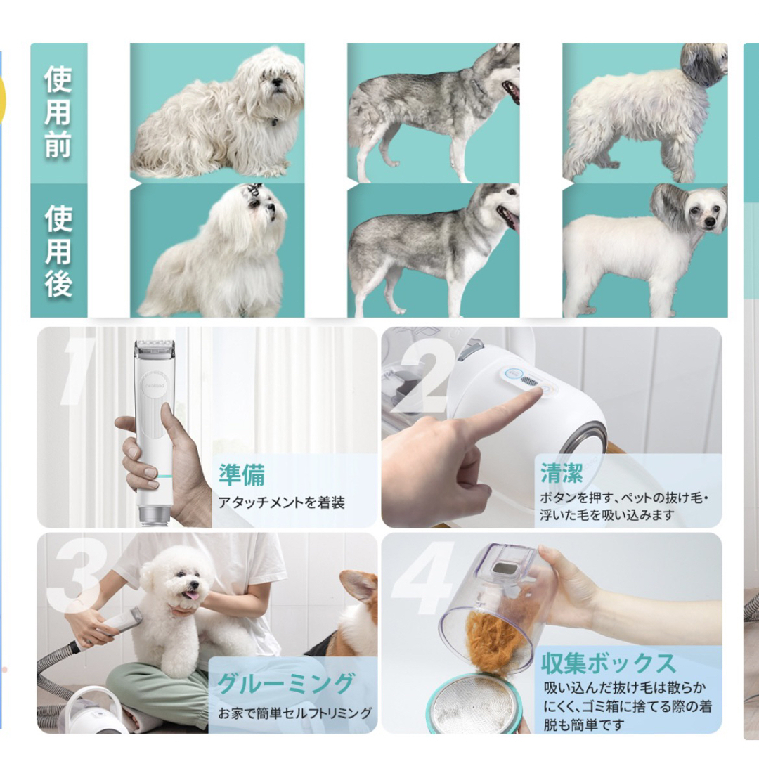 Neakasa P1 Pro ペット用グルーミングセット その他のペット用品(犬)の商品写真