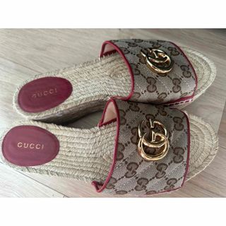 グッチ(Gucci)のGUCCI GGエスパドリーユサンダル(サンダル)