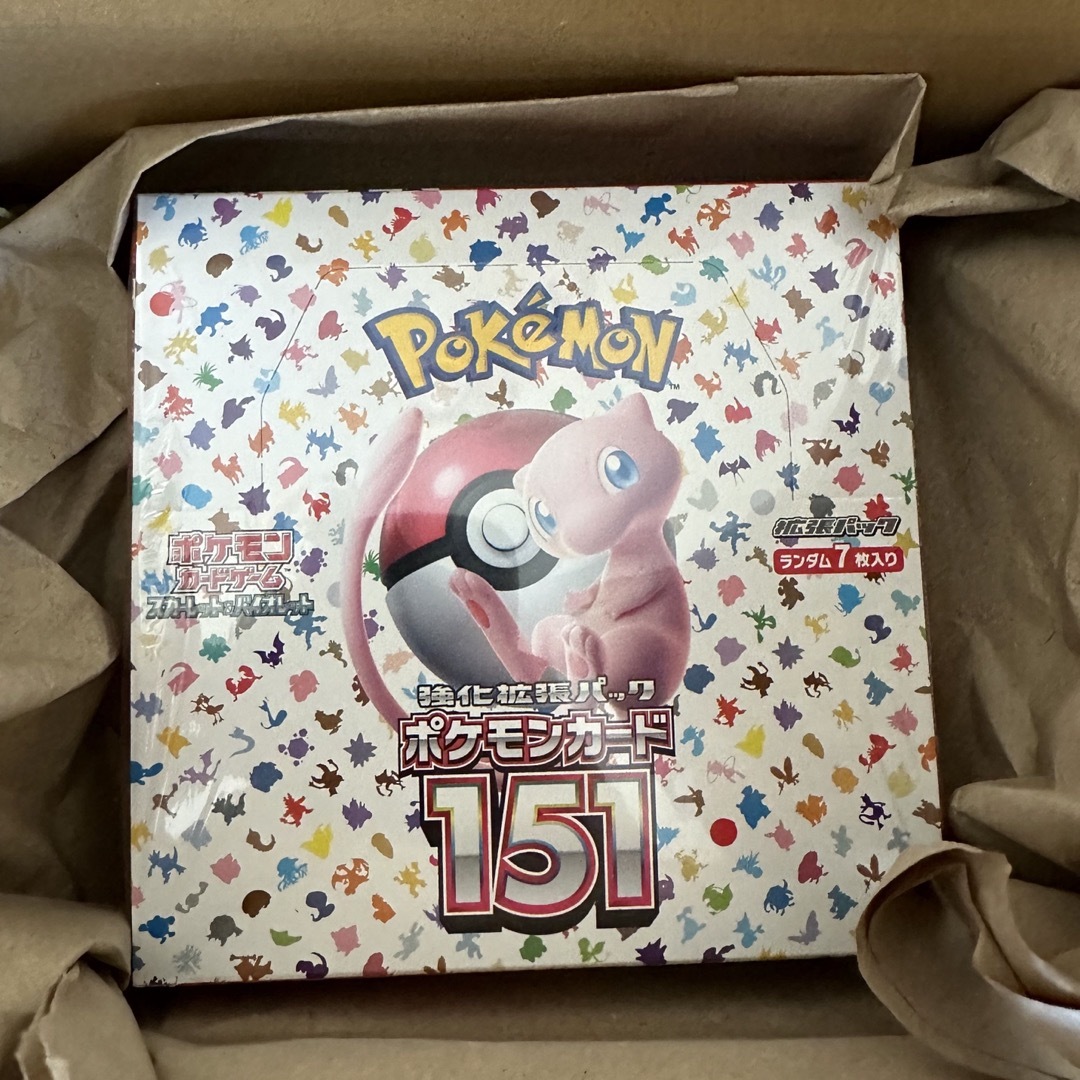 ポケモン(ポケモン)のポケモンカードゲーム　ポケモンカード151　シュリンク付　新品未開封BOX エンタメ/ホビーのトレーディングカード(Box/デッキ/パック)の商品写真