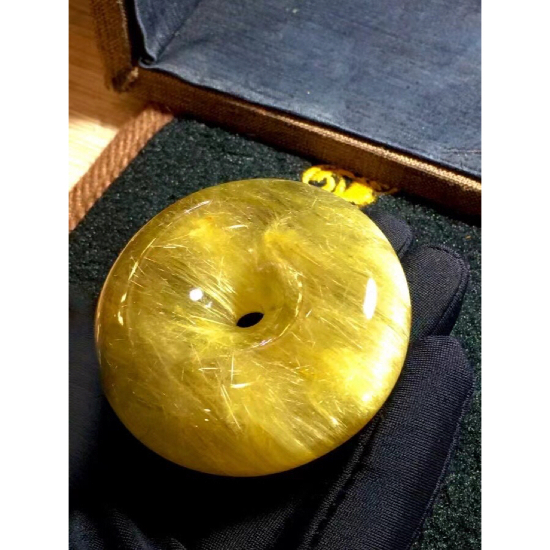 ⭐︎【天然】ゴールド ルチル クオーツ ルース 92.6gの通販 by Rui|ラクマ