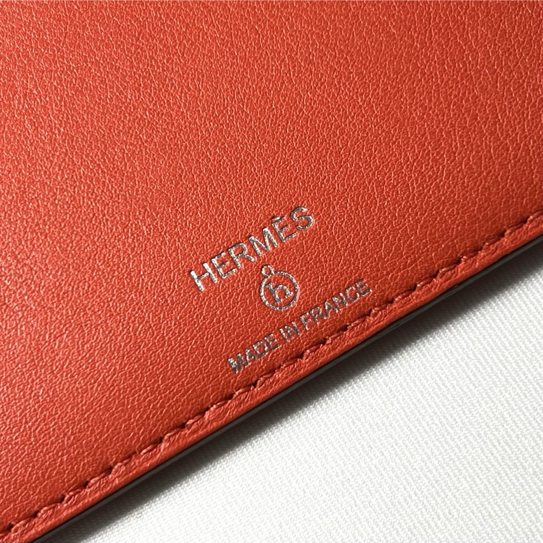 エルメス Petit H プティアッシュ コインケース オレンジ スイフト
