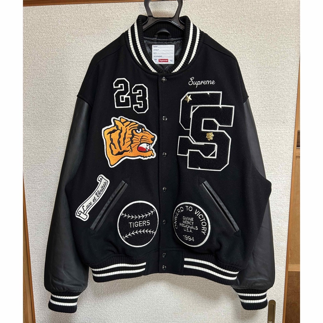 supreme tiger varsity jacket 2023fw