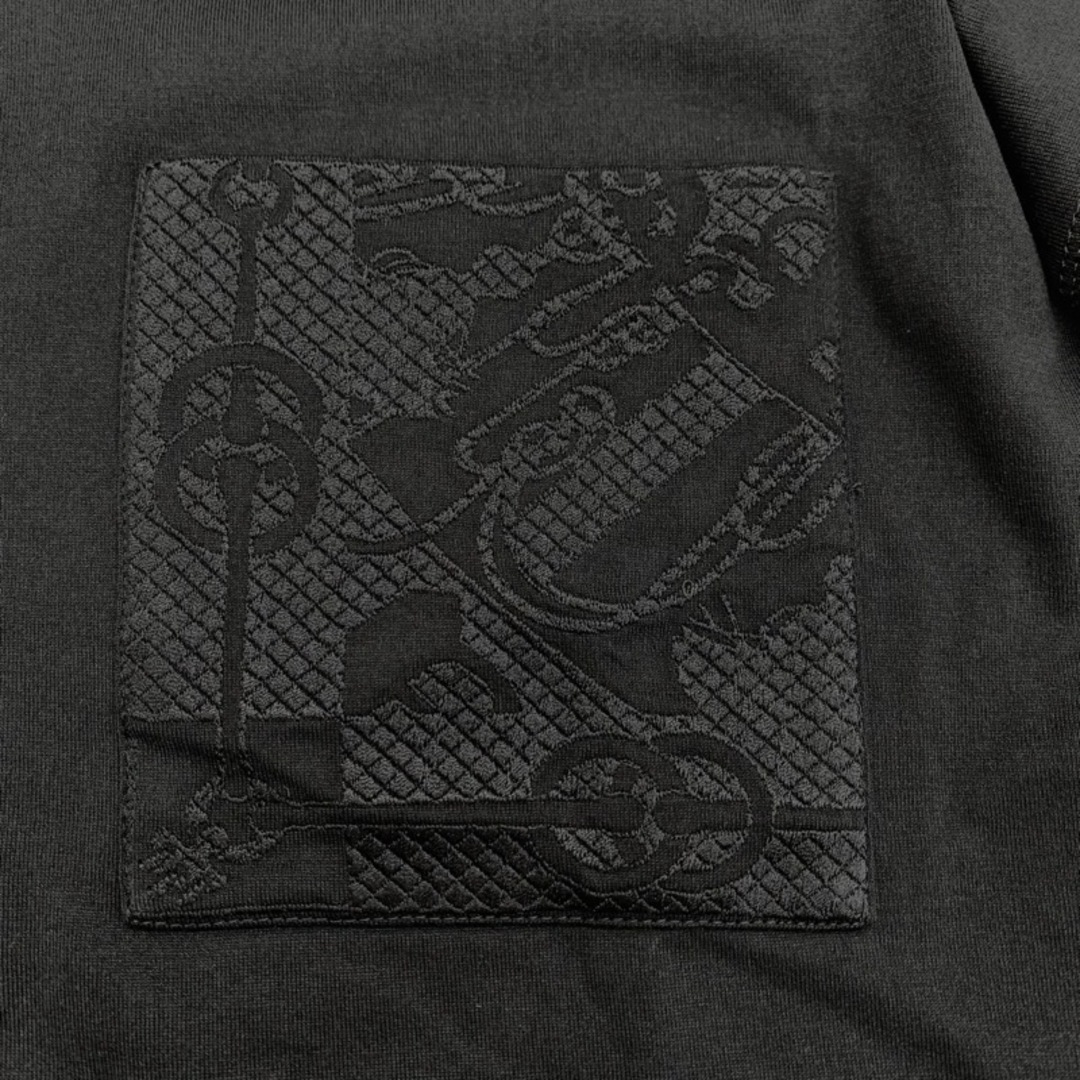 Hermes(エルメス)のエルメス HERMES トップス コットン ブラック 未使用  Tシャツ レディースのトップス(Tシャツ(半袖/袖なし))の商品写真