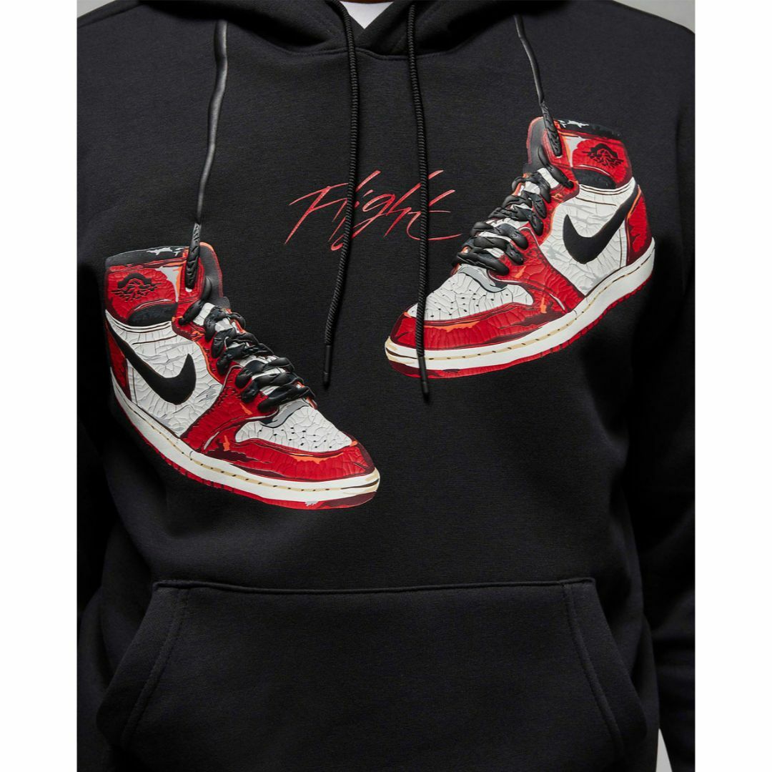 Jordan Brand（NIKE）(ジョーダン)の2XL NIKEジョーダンプルオーバーパーカーFD0568-010黒AJ1シカゴ メンズのトップス(パーカー)の商品写真