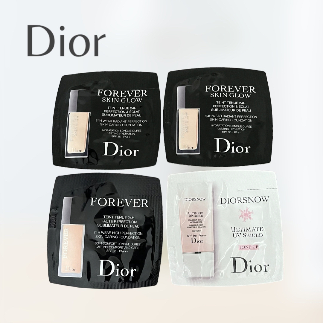 Dior(ディオール)のDior ディオール リキッドファンデーション 日焼け止め乳液 サンプル セット コスメ/美容のキット/セット(サンプル/トライアルキット)の商品写真