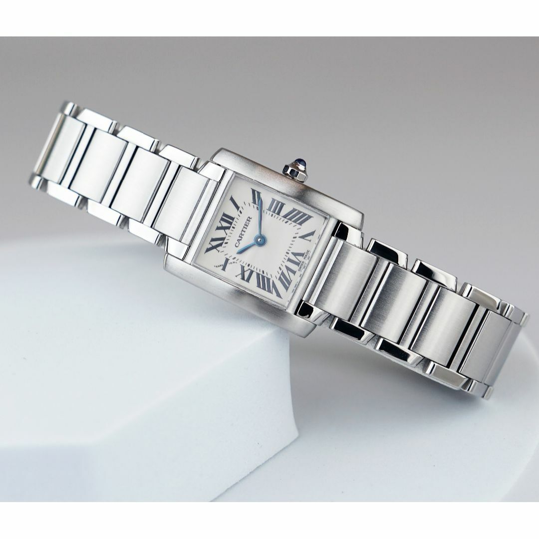 Cartier(カルティエ)の美品 カルティエ タンク フランセーズ シルバー ローマン SM Cartier レディースのファッション小物(腕時計)の商品写真
