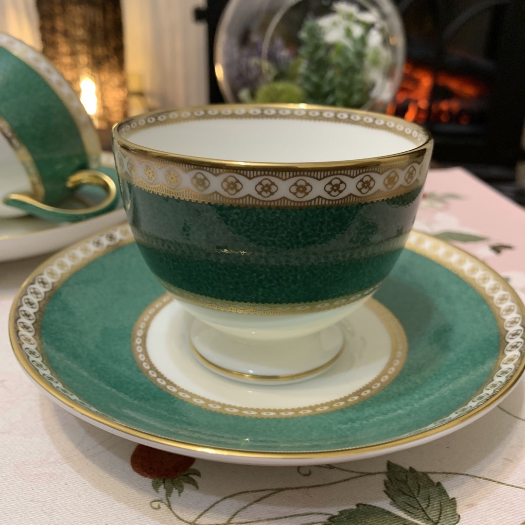 WEDGWOOD - 希少 ウェッジウッド ユーランダー パウダー グリーン リー