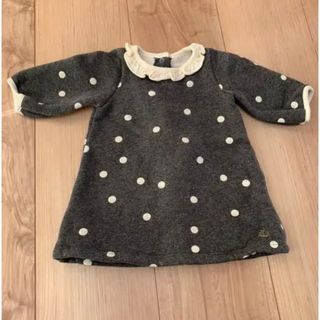 プチバトー(PETIT BATEAU)の⋆美品⋆プチバトー　起毛　ワンピース　60cm(ワンピース)