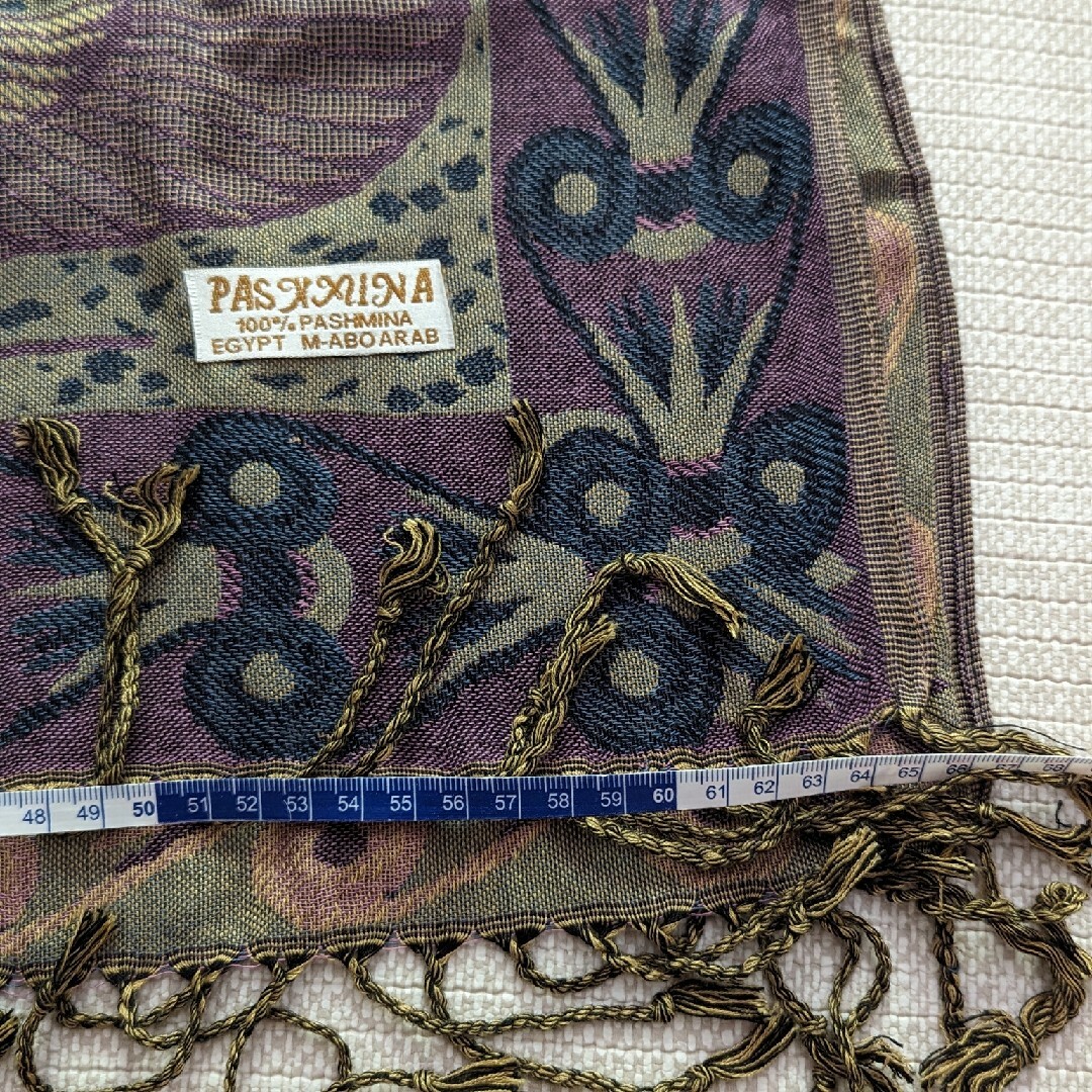 パシュミナ　ストール レディースのファッション小物(マフラー/ショール)の商品写真
