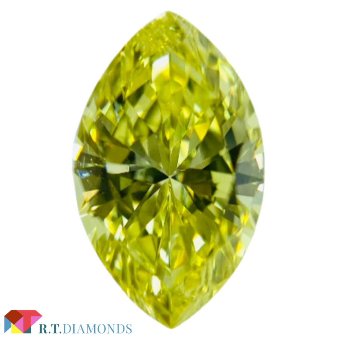 FANCY INTENSE YELLOW 0.770ct MQ/RT2312 レディースのアクセサリー(その他)の商品写真