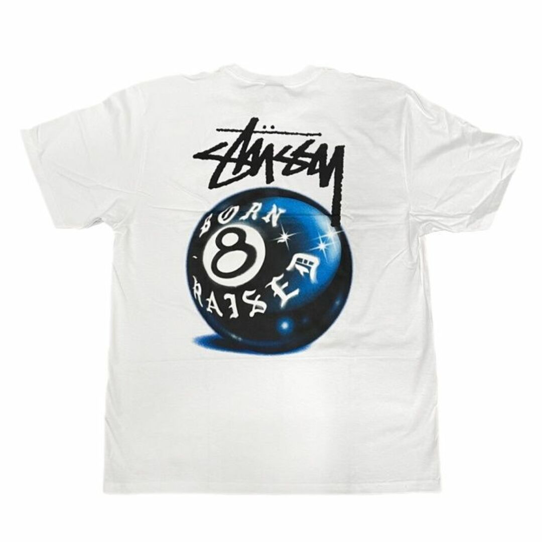 2023 Stussy × BORN X RASED 8 Ball Tee 白 XL