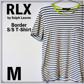 アールエルエックス(RLX（RalphLauren）)のRLX by Ralph Lauren Border S/S T-Shirt M(Tシャツ/カットソー(半袖/袖なし))