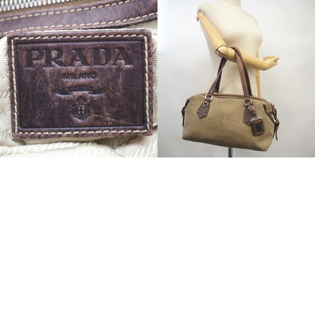 プラダ PRADA ハンドバッグ
 ロゴジャガード BR3461 ベージュ