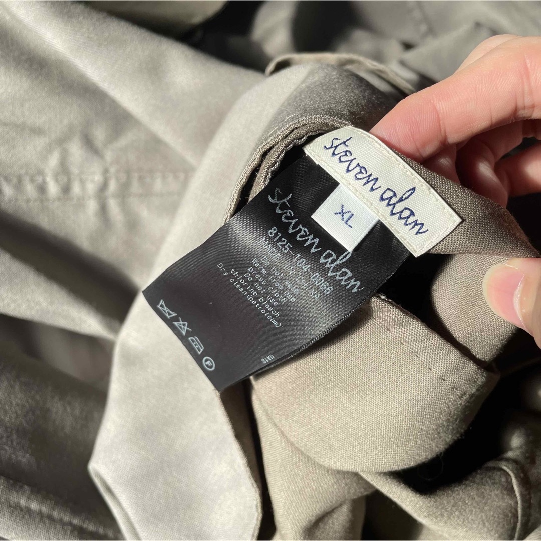 steven alan(スティーブンアラン)の美品 stevenalan リバーシブル ウール トレンチコート メンズのジャケット/アウター(ステンカラーコート)の商品写真