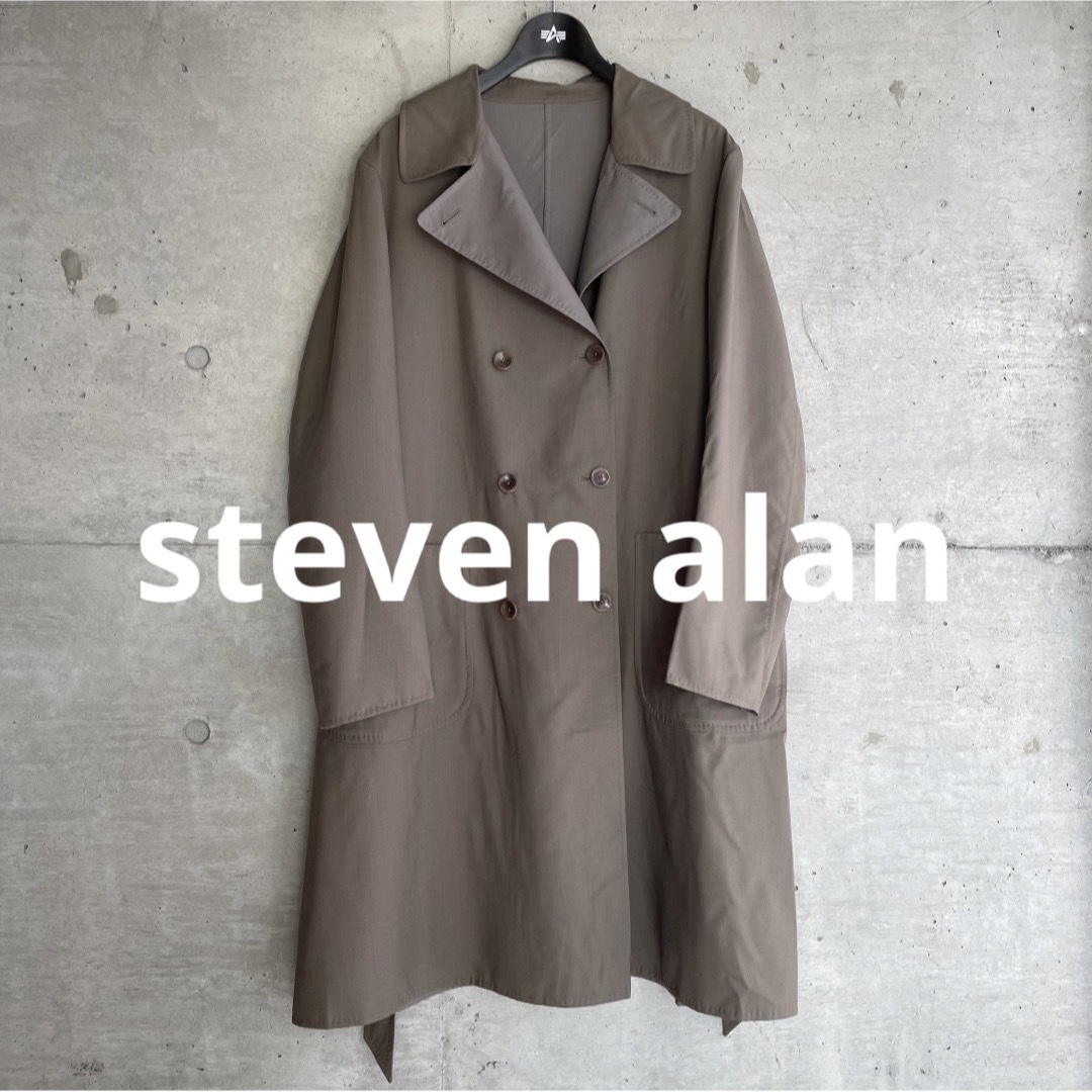 steven alan(スティーブンアラン)の美品 stevenalan リバーシブル ウール トレンチコート メンズのジャケット/アウター(ステンカラーコート)の商品写真