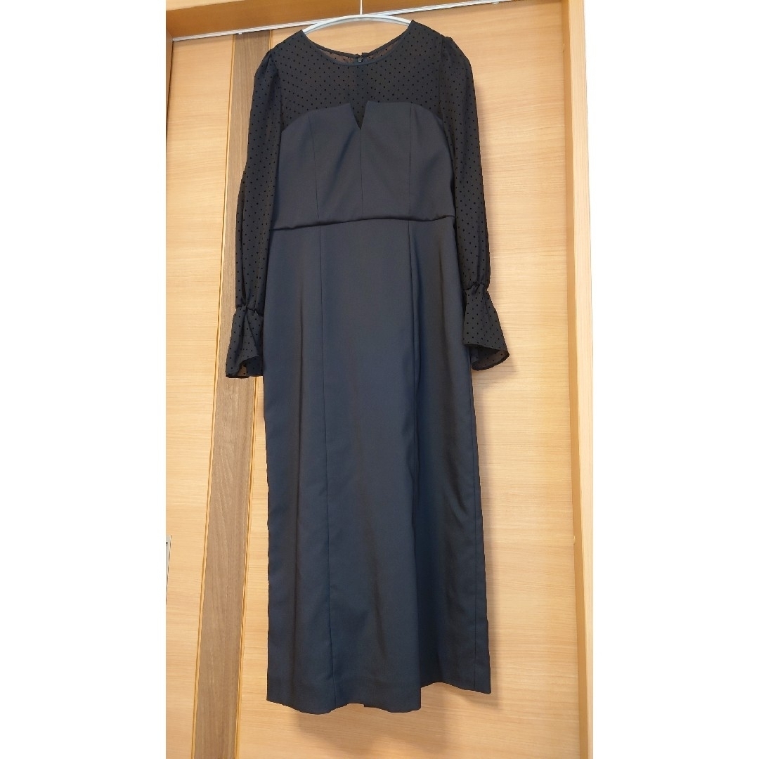 JILLSTUART フロッキードットドッキングワンピース - ひざ丈ワンピース