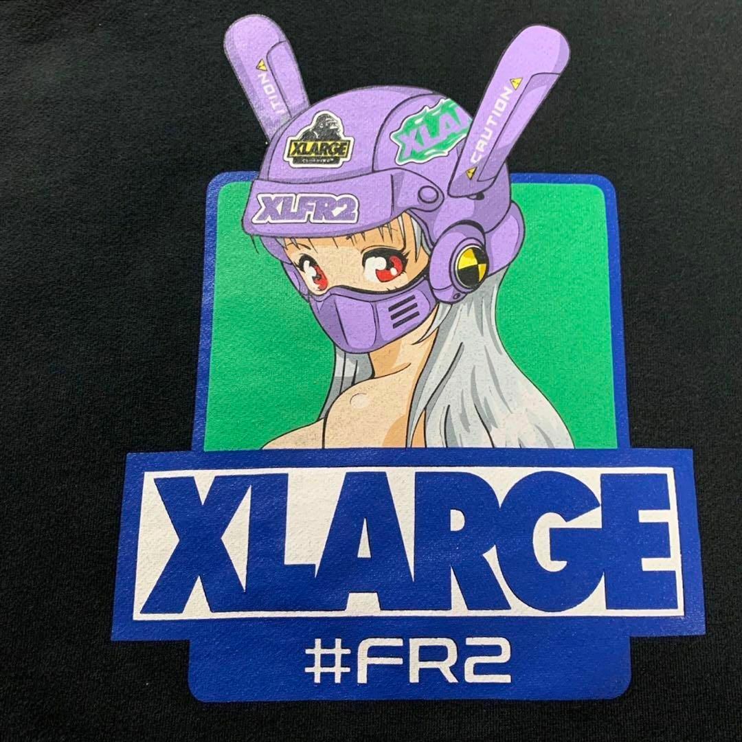 【最高デザイン】 FR2 XLARGE 限定コラボ ファイヤーパターン パーカー