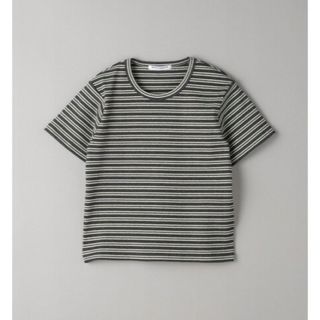 ビューティアンドユースユナイテッドアローズ(BEAUTY&YOUTH UNITED ARROWS)のコットンブレンド マルチボーダー コンパクトTシャツ(Tシャツ(半袖/袖なし))