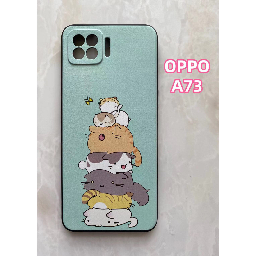 OPPO - OPPO A73 黒い顔 かっこいい TPUスマホケース の通販 by スマホ