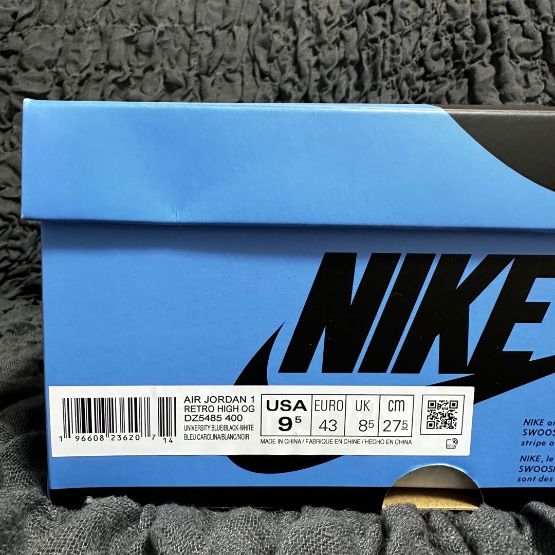 NIKE AIR JORDAN1 RETRO HI OG UNC 27.5