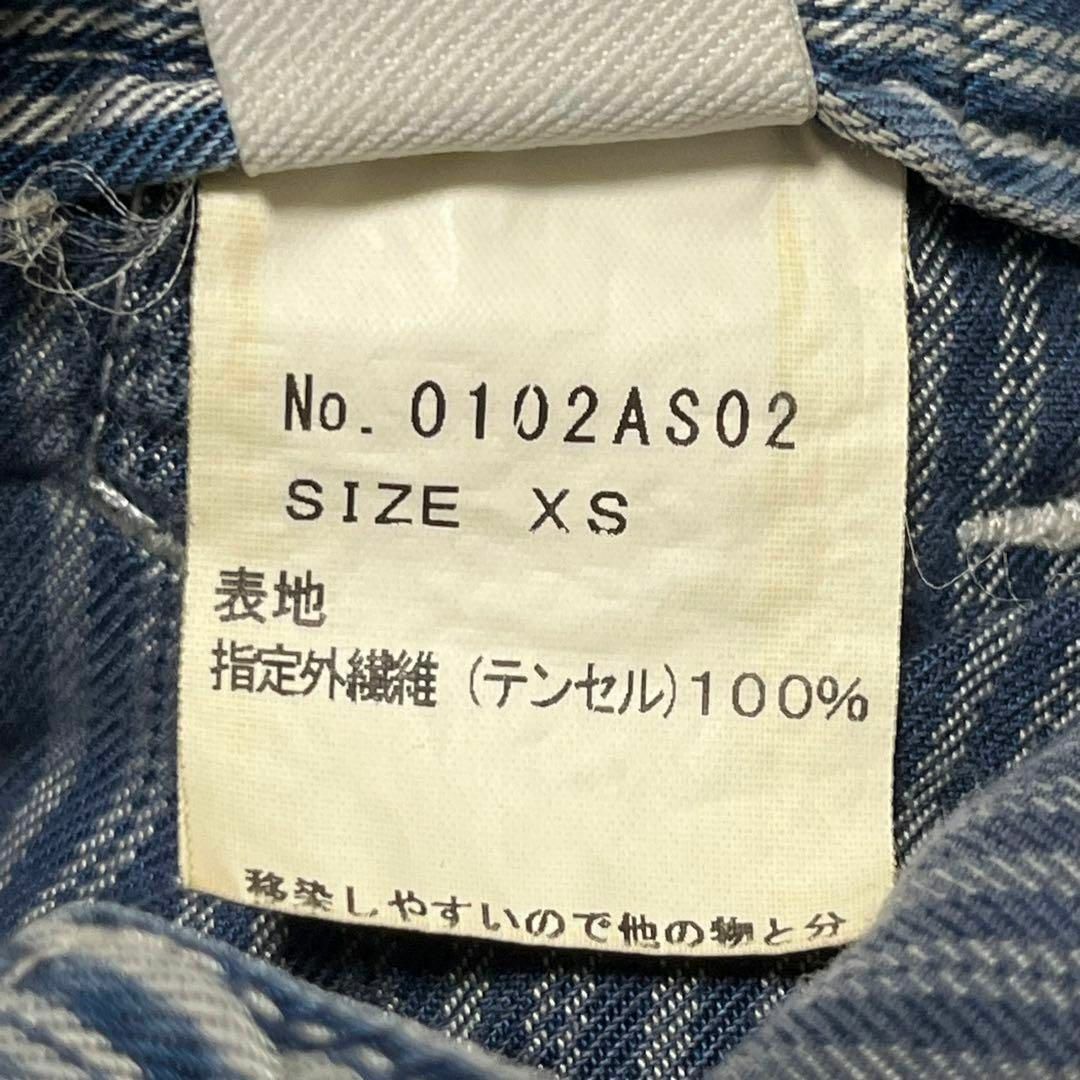 ヒステリックグラマー オーバーオール ヒッコリー ストライプ 薄手