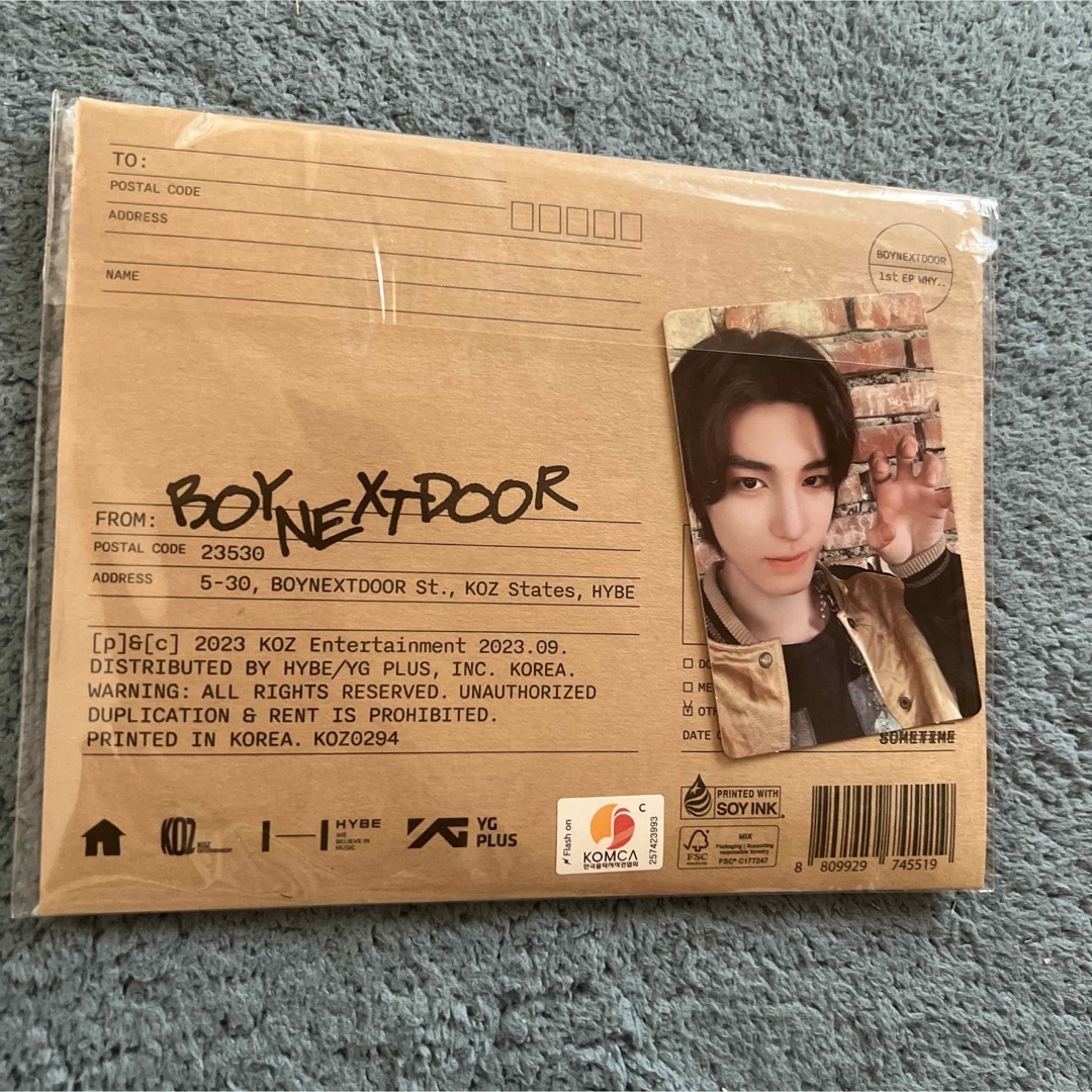 boynextdoor ボネクド　アルバム　why letter イハン　トレカ